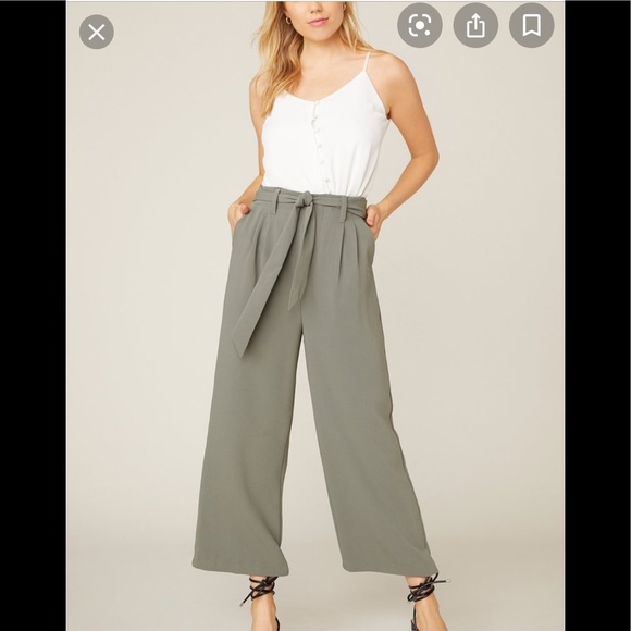 BB Dakota Pants - BB Dakota NWT Wide Leg High Rise Pants Surplus